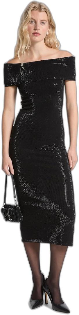 Michael Kors Women's Fold Over Midi Dress (XL)
