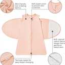 2 Pack Baby Sleep Sack Swaddle Blanket for Boys Girls | Infant Swaddling Sleeping Bag, 100% Cotton Adjustable Newborn Wrap Wearable Blanket (Pink + Beige)
