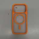 TORRAS Magnetic Shockproof for iPhone 17 Pro Case, Compatible with MagSafe, Military-Grade Drop Protection, Camera Control, DIY Button, Slim Translucent Phone Case for iPhone 17 Pro, Orange