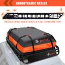 MeeFar Roof Rack Carrier Carrier Basket 51"*36"*5"+Waterproof Bag 15 Cubic Feet(44"*34"*17"),and Cargo Net with Attachment Hooks,Ratchet Straps.200 Lbs Capacity,Universal Rooftop Large Size Roof Rack