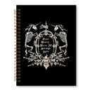 JRTW Gothic Notebook Journal, Gothic Skeleton Witchy Journal for Women, Dark Macabre Goth Aesthetic Notebooks for Note Taking, Goth Office Supplies, Spiral Notebook 5.5x8.3 Inch