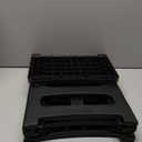 Amoise Folding 2-Step Stool, Non-Slip Portable Footstool 8'' & 17'' Dual Heights, Holds 300 lbs, Portable Footstool for Kitchen Home Toilet Bedroom Office Bathroom RV(Black)