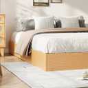 Garvee Wood Platform Bed Frame, Twin XL Low Profile Bed Frame