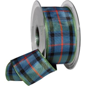 Morex Ribbon Edinburgh Ribbon, Scottish Heritage Family Colors, Christmas and Wedding Decorations, Plaid, 1.5 Inch by 27 Yards, Flower of Scotland