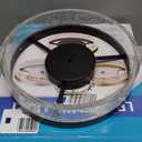 Jaycomey Modern LED Ceiling Light Fixture, 11.65" Black Flush Mount Kitchen Lighting with Clear Seeded Acrylic Lampshade,Round Ceiling Lamp Lights for Dining Room Foyer Hallway