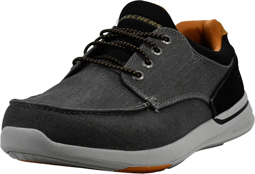 Skechers Men's Relaxed Fit-elent-mosen Loafers (13, Black)