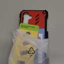 FNTCASE for Samsung Galaxy S25-FE Case: Military Grade Rugged Cell Phone Cover with Kickstand & Holster | Shockproof TPU Protection Bumper Matte Textured Design for Galaxy S25 FE Cases 6.7inch - Red