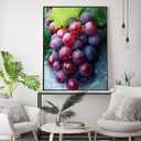 MSTINGSHUN Grapes in The Water Oil Painting by Numbers Fresh Grapes Paint by Number Kits 16 x 20 inch Canvas Unique Home Decor DIY Paintwork Kits for Adults Beginners(Without Frame)