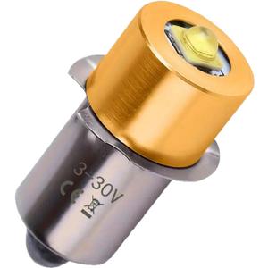 Deerma LED Maglight Bulb Replacement DC 3-30V for 3-16 C&D Cell 3W LED Flashlights, Brighter & Longer Lifespan Than Original(1 Pack)