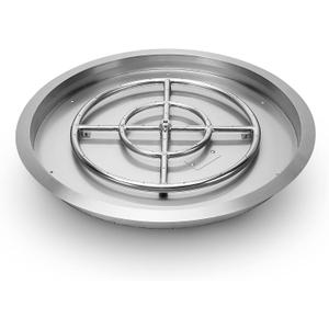 Stanbroil 25 Inch Drop-in Fire Pit Pan, Gas Fire Pit Burner Inserted for Propane & Natural Gas, BTU 147,000 Max