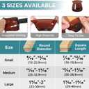 24 Pcs Chair Leg Floor Protectors Round, Silicone Felt Furniture Leg Pads Caps Covers for Hardwood Floors (Fit 15/16" to 1-5/16")