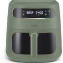 CRUX x Marshmello 8.0 QT Digital Air Fryer with TurboCrisp Technology, Touch Screen Temperature Control, Timer and Auto Shut-off, Fully Programmable, Silicone Liner Included, Olive