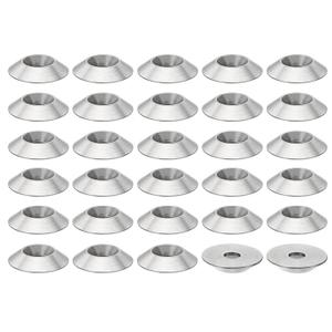 PATIKIL M4 Finish Countersunk Washer, 30pcs 16mm Dia. 3.2mm Tall Solid 304 Stainless Steel CNC Finish Cup Washer Screw Head Gasket for Industrial Construction