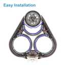 SH50 Replacement Heads For Series 5000 Electric Shaver With Phillips 5000 (S5xxx), AquaTouch (S5xxx), PowerTouch (PT8xx, PT7xx), 9-Pack