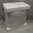 24.5" Vintage Ceramic Table Lamp - Single Farmhouse Rustic Bedside Lamp with Natural Textured Finish, Nightstand Lamps for Living Room, Bedroom, End Table, Office White