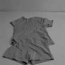 AYWA Women's Two Piece Sets Summer Slim Fitted Short Sleeve Tops Foldover Shorts Matching Lounge Sets Xl