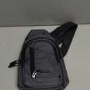 Crossbody Small Sling Bag for Women Men,Casual Lightweight Chest Pack Gym Athletic Backpack Multi Used Zipper Shoulder Daypack for Travel,Shopping,Hiking,Walking,Running,Biking,Grey