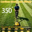 Cordless Lawn Mower (No Battery), 9" Small Electric Mower (Compatible with DEWALT Battery), Lightweight Mini Lawn Mower with Brushless Motor, 3 Cutting Heights, Push Mower for Garden Yard Lawn Care