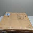 DWANTON Dog Crate Furniture with Cushion, Wooden Kennel Table with Double Doors, Indoor Dog House, Small/Medium/Large/Extra Large Size, 27.2" L, Dark Gray