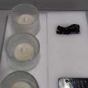 Rechargeable Flameless LED Candles Set  Crystal Clear Glass, Real Wax, Warm White Flicker, Remote & Timer, Spring Home Decor for Women, USB Rechargeable