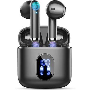 Wireless Earbuds Bluetooth 5.3 Earbuds Hi-Fi Stereo, 2024 Ear Buds with 4 ENC Mics, 3g Mini Bluetooth Headphones in Ear, 30H USB-C LED Charging Case, IP7 Waterproof Wireless Earphones for Android iOS