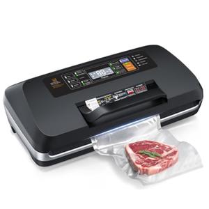 95kpa Vacuum Sealer Machine,Easy-Lock Handle,Built-in Cutter,1 Bag Rolls
