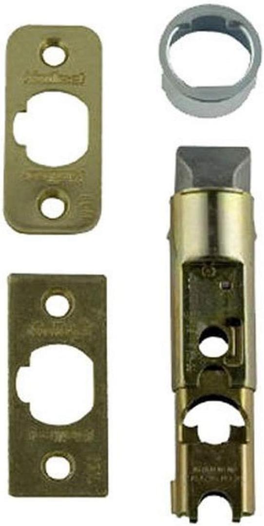 Kwikset 1826-18 6-Way Adjustable Plain Latch, Polished Brass (No Size)