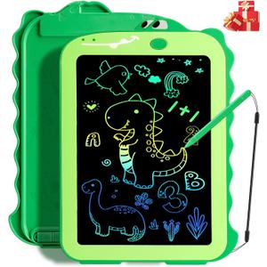 LCD Writing Tablet for Kids, Colorful Toddlers Toys Drawing Board, Educational Kid Toys, Doodle Pad Dinosaur Toys for 3 4 5 6 7 8 Year Old Boys Girls Birthday Party Christmas Gifts,8.5inch (Green)