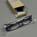 Gaoye +1.25 2-Pack of Reading Glasses - Blue-Light Filter, UV Protection - Readers with Rectangle Frames (Black)