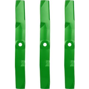 Youxmoto 62 inch Mower Blade Fit for John Deere M143504, 330-500, 2025R, 2027R, 2032R, 2210, 2305, 2320, 2520 with 62" Mower Decks 62 inch Deck Medium Lift 3 Pack