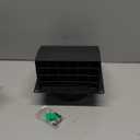 5 Inch Dryer Wall Vent Cover, HG Power Metal Wall Vent Cap Outside with Removable Screen & Cushioned Non-Return Flap for Home Wall, Air Condition, Range Hoods, Kitchen (Black) (5 In[Neck Size:4.7In])