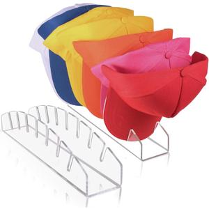 2 Pack Clear Hat Organizer for Baseball Caps, Acrylic Hat Stands for Display, Hat Organizer Closet