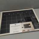 U Brands White Wash Frame Chalkboard Calendar White Board Set, Office Supplies, with Magnet, Chalk Pencils 16 x 20, 4 Pieces