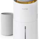 Provirtec MistFree Evaporative Humidifier for Bedroom, 3L No White Dust for Sensitive Individuals, Auto Humidity Control, Works with Tap Water, Night Light, Easy Clean Tank for Home & Small Room