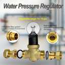1-NR3XLDU 1" NR3XL Pressure Reducing Valve, Adjustable Water Pressure Regulator for Home with Stainless Steel Strainer Screen for Commercial (1 Inch)