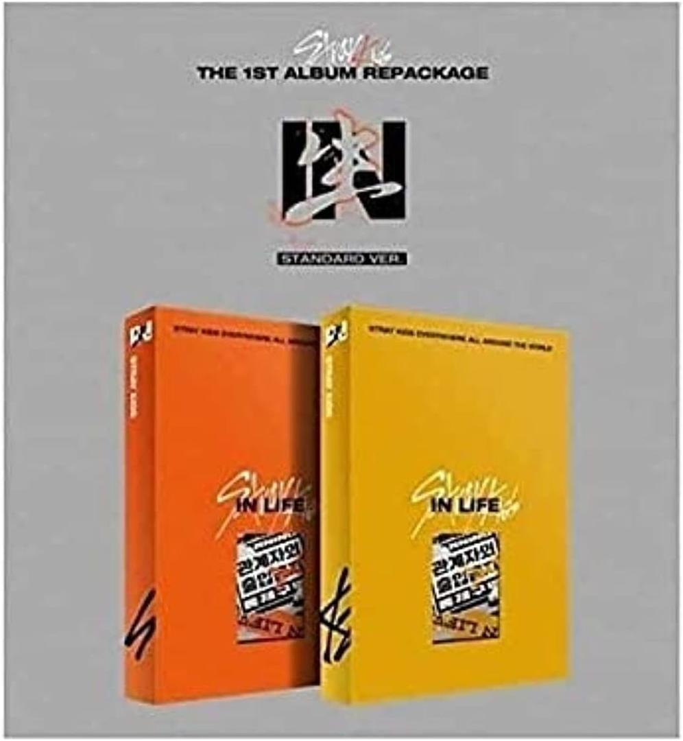 STRAY KIDS IN LIFE Standard Version (B Type) IN the 1st Repackage Album CD+Photobook+Photocards+Postcard+(Extra 4 Photocards + 1 Double-Sided Photocard)