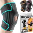 DR. BRACE ELITE Knee Brace with Side Stabilizers & Patella Gel Pads for Maximum Knee Pain Support and fast recovery for men and women-Please Check How To Size Video (Mercury, Medium)