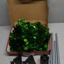 MACTING Pop Up Christmas Tree with 50 LED Lights 5FT Collapsible Tinsel Pencil Tree Easy-Assembly Coastal Glitter Artificial Tree for Porch Apartment Corner Home Party Indoor Xmas Decorations,Green