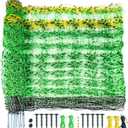 Electric Fence Netting, 47.2" H x 164' L, Portable Movable Livestock Nets Mesh for Lambs, Dogs, Deer, Larger Animals Electric Fencing for Backyards, Homesteaders, Farms Ranches, and Gardens