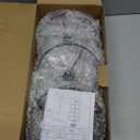 Jewelry Organizer Stand, Metal Rotating Earring Holder Organizer, Multi-Functional Adjustable Necklace Rack Holder Bracelet Watch Holder for Jewelry Earrings Ring, Black (Black-Brown Wood)