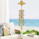 Alien Wind Chimes for Outside, Extraterrestrial UFO Windchimes Decor, Metal Saucerman Bell, UFOs & Aliens Wind Chime Yard Garden Decor Outdoor, Men/Women/Memorial/Housewarming/Birthday/Festival Gifts