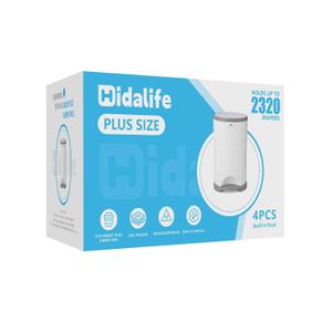 HIDALIFE Refills Compatible with Dekor Plus Diaper Pails, Disposable Diaper Trash Bags, Extra Thick Diaper Pail Refill Liners, Hold Up to 2320 Diapers (4 Pack)