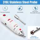 FOUR E'S SCIENTIFIC Lab Homogenizer 8000-30000rpm with Stand, High-Speed Handheld Homogenizer Emulsifier with 10mm 316L Stainless Steel Probe 1mL-250mL