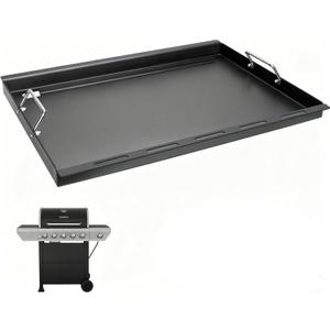 Full-Size Griddle Inserts for Nexgrill Home Depot Replacement Parts 5 Burner 720-0888S 720-0888A 720-0888N, Flat Top Griddle for Nexgrill 4 Burner 720-0830H 720-0830X 720-0830 Gas Grill, Carbon Steel