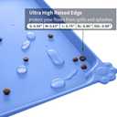 Reopet Waterproof Pet Feeding Mat, Non-Slip Silicone Placemats for Dog Cat Food and Water Bowl, High Raised Edges to Prevent Spills and Protect Floors