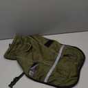 Dog Coat, Warm Dog Winter Coat Reflective Jacket Waterproof Fleece Vest, Pet Jacket Cozy for Cold Weather, Dogs Snowsuit Windproof, Adjustable Buckle for Large Dogs Green L