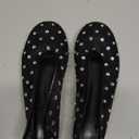 Mesh Flats for Women Round Toe Shallow Slip On Ballerina Shoes Rhinestone Studded Drees Shoes, Size 37