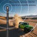 13 Inch Antenna Compatible with Jeep Wrangler Gladiator JK JKU JL JLU Rubicon Sahara Unlimited Sport,for 13" Jeep Wrangler Antenna Replacement | JK JL JKU JLU TJ Gladiator Rubicon Sahara Unlimited Sport Willys 4xe Mojave Antenna Replacement
