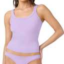 Florence by Mills Women's Softie Cotton Cami (Purple, M)