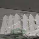 ELECLAND White Plastic Garden Fence with 22 Pieces, Picket Fence Edgings for Lawn, Flowerbeds, Plant Borders, Decorative Yard